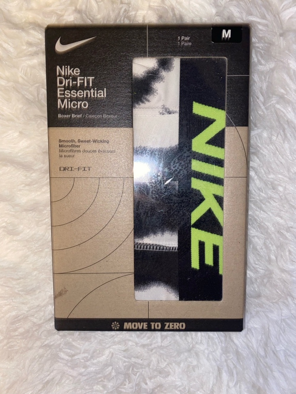 Nike Boxer Briefs Black with Neon Green Logo